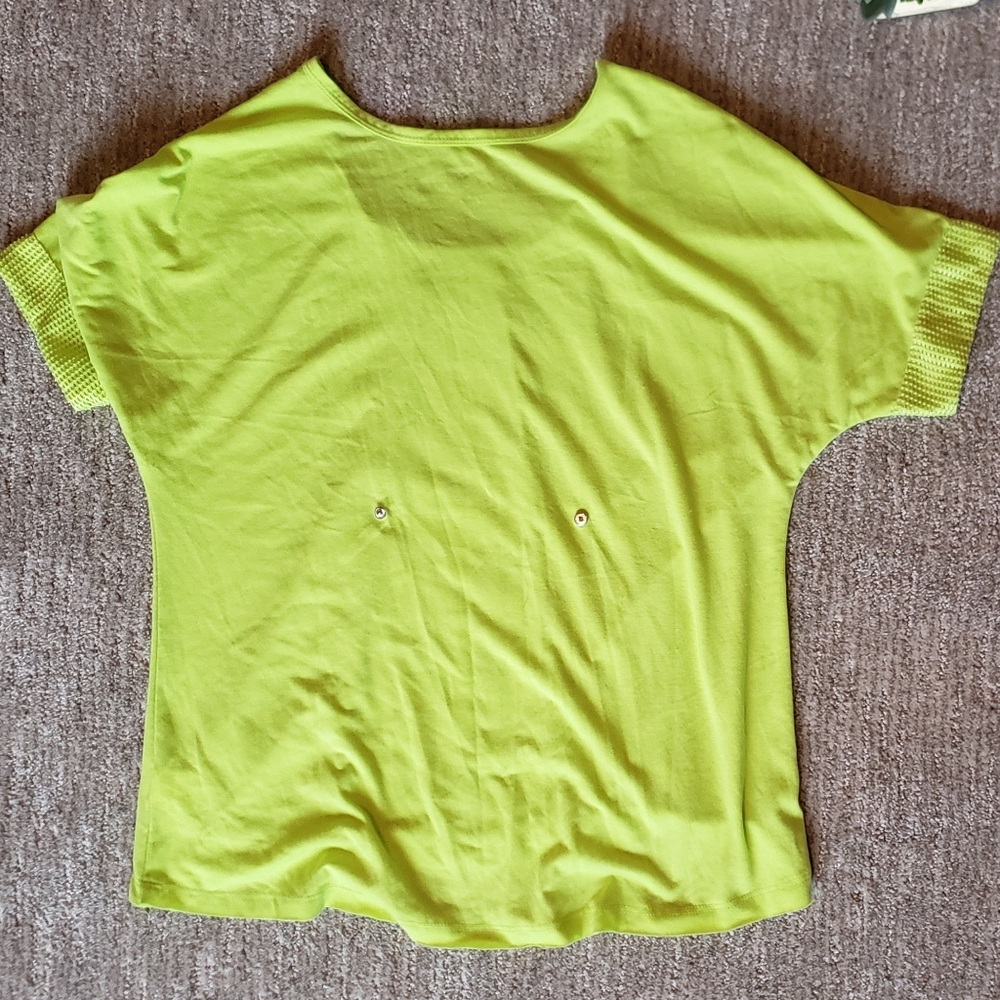 Jessica Simpson Womens Top Tee Short Sleeve Mesh I